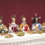 La última cena. Anónimo, Perú, siglo XIX. Conjunto escultórico Madera tallada y policromada. Iglesia de Matilla.